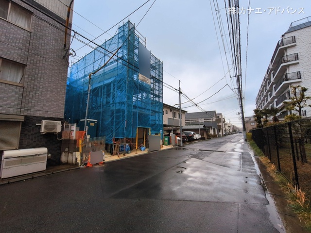 千葉県市川市福栄２丁目の新築戸建て上棟写真 2026年3月2日撮影