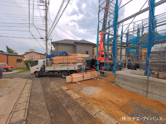 新築戸建て 市川市真間5丁目10番 A号棟 上棟