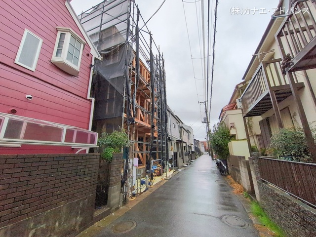 千葉県市川市新田３丁目の新築戸建て上棟写真 2026年2月24日撮影