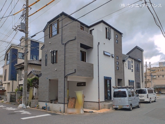 千葉県市川市塩焼３丁目の新築戸建て外構写真 2026年6月3日撮影