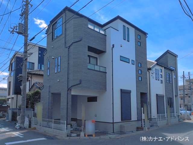 千葉県市川市塩焼3丁目の新築戸建て外構写真 2026年6月21日撮影
