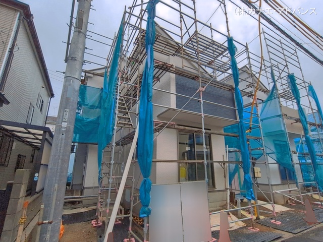 千葉県市川市宮久保６丁目の新築戸建てシート写真 2026年6月8日撮影