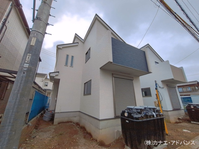 千葉県市川市宮久保6丁目の新築戸建て外構写真 2026年6月28日撮影