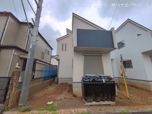 千葉県市川市宮久保6丁目の新築戸建て外構写真 2026年6月28日撮影