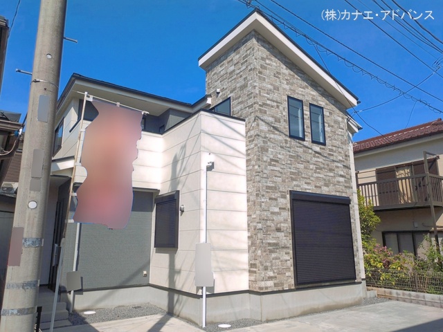 千葉県市川市柏井町１丁目の新築戸建て完成写真 2026年4月27日撮影