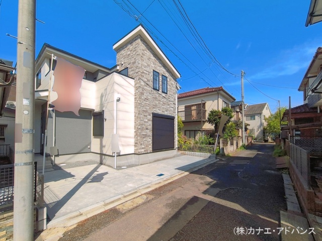 千葉県市川市柏井町１丁目の新築戸建て完成写真 2026年4月27日撮影