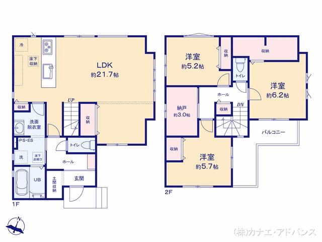 新築戸建て 市川市柏井町2期 1号棟 間取図