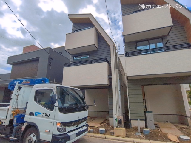 千葉県市川市富浜３丁目の新築戸建て外構写真 2026年6月9日撮影