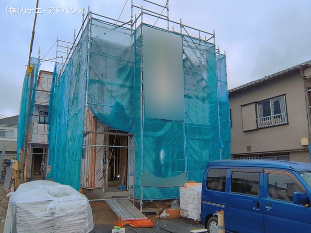 千葉県市川市原木3丁目の新築戸建てシート写真 2026年5月21日撮影