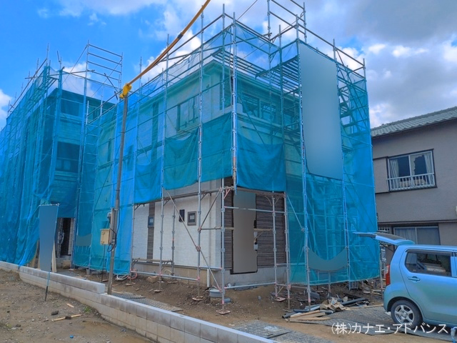 千葉県市川市原木3丁目の新築戸建てシート写真 2026年6月11日撮影