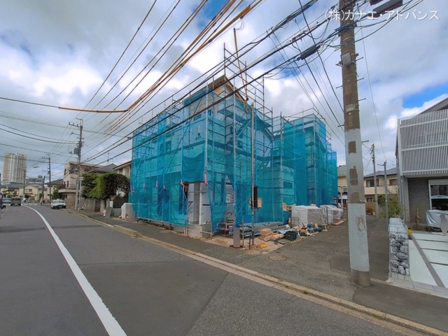 千葉県市川市東菅野1丁目の新築戸建てシート写真 2026年5月26日撮影