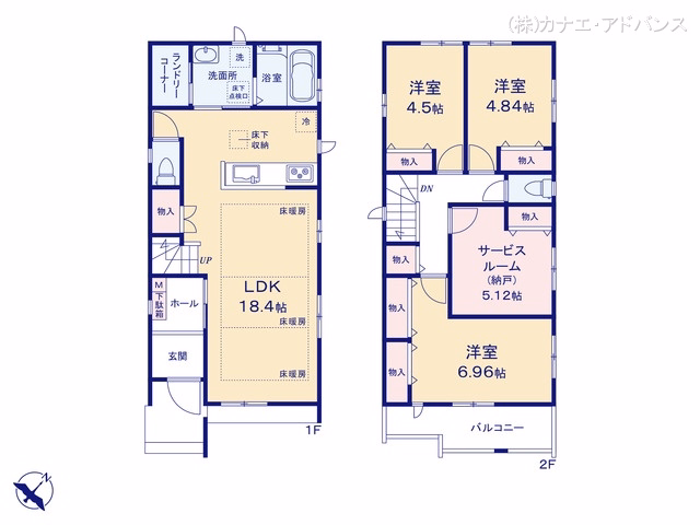 新築戸建て 市川市東菅野1丁目2050番 A号棟 間取図