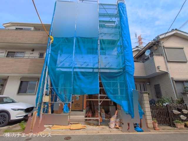 千葉県市川市日之出の新築戸建てシート写真 2026年6月23日撮影