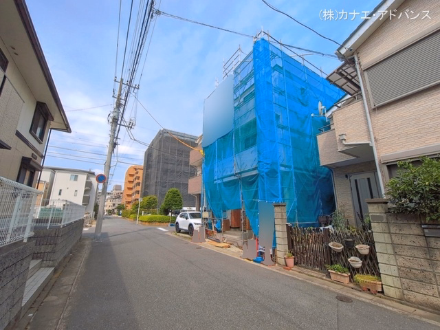 千葉県市川市日之出の新築戸建てシート写真 2026年6月23日撮影