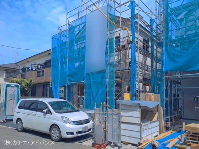 千葉県市川市国府台５丁目の新築戸建てシート写真 2026年6月21日撮影