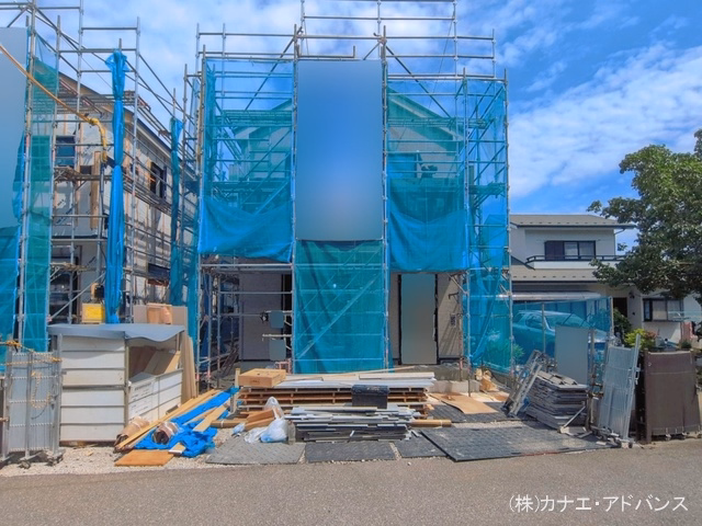千葉県市川市国府台５丁目の新築戸建てシート写真 2026年6月21日撮影