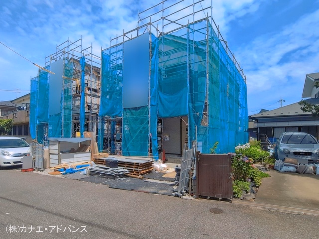千葉県市川市国府台５丁目の新築戸建てシート写真 2026年6月21日撮影