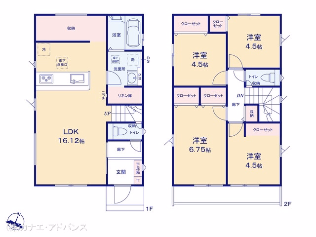市川市国府台5丁目(戸建)02 間取図