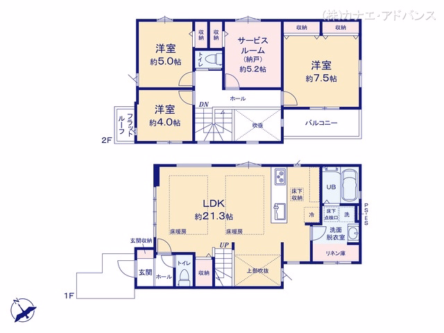 市川市八幡6丁目（戸建）01 間取図