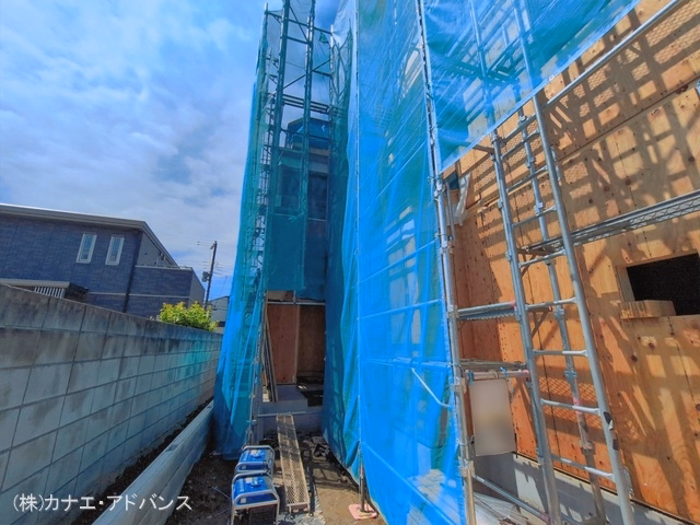 千葉県市川市相之川1丁目の新築戸建て上棟写真 2026年6月21日撮影