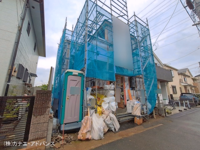 千葉県市川市平田4丁目の新築戸建てシート写真 2026年6月24日撮影