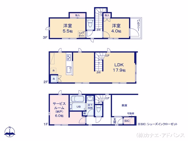 市川市東国分2丁目(戸建) 間取図