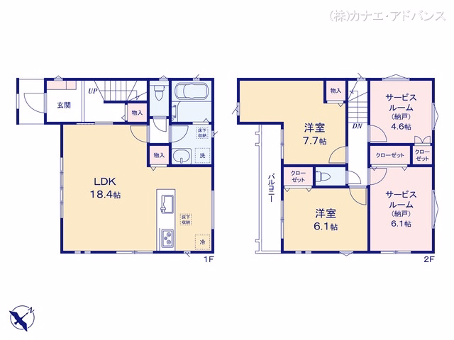 市川市大野町4丁目（戸建）01 間取図