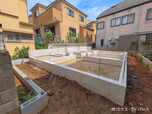 千葉県市川市須和田2丁目の新築戸建て基礎写真 2026年7月5日撮影