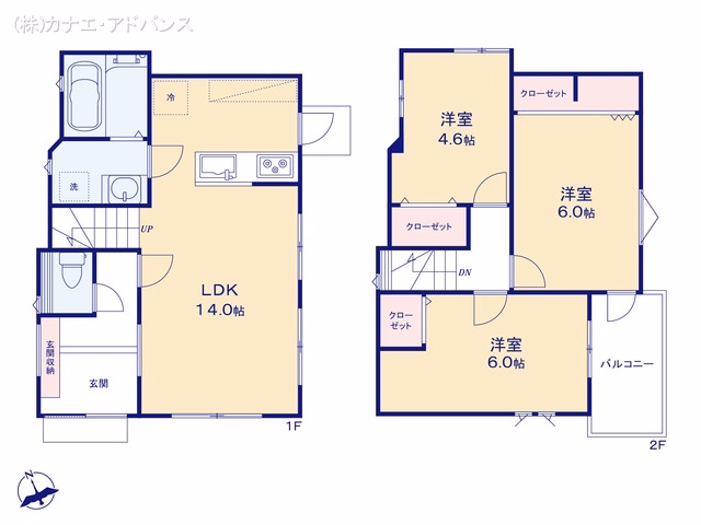 市川市須和田2丁目（戸建）01 間取図
