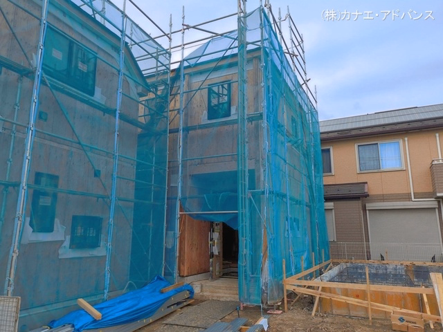 市川市国分2丁目(戸建)A 上棟