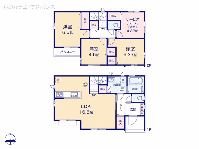 市川市国分2丁目(戸建)A 間取図