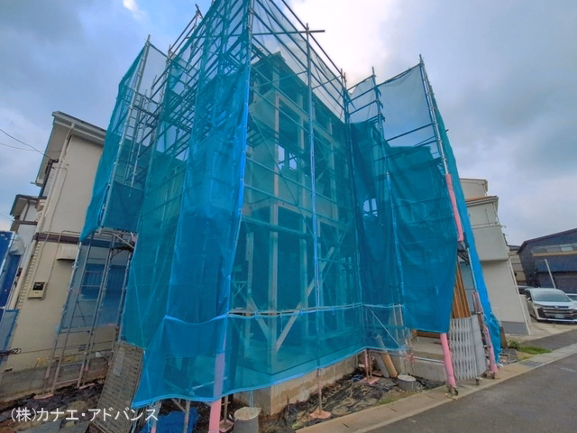千葉県市川市東菅野４丁目の新築戸建て上棟写真 2026年7月16日撮影
