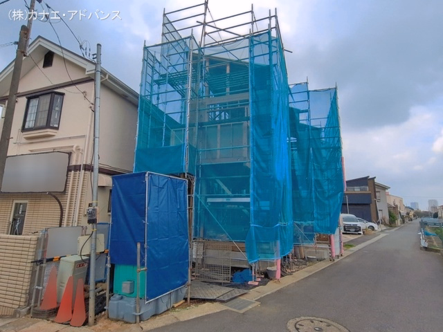 千葉県市川市東菅野４丁目の新築戸建て上棟写真 2026年7月16日撮影