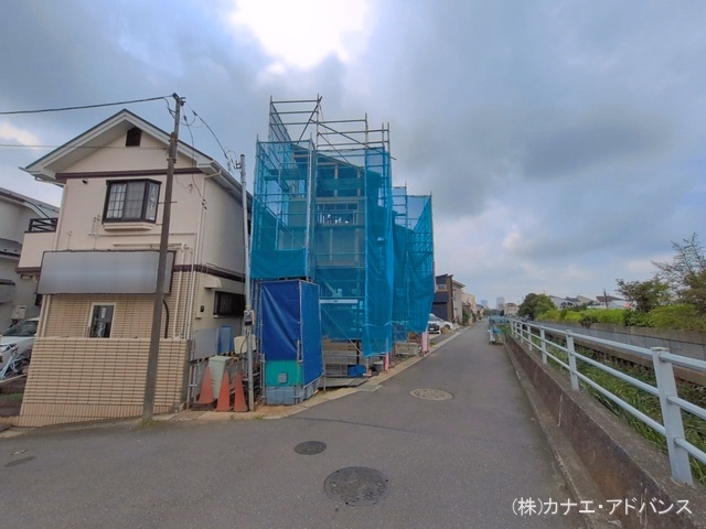 千葉県市川市東菅野４丁目の新築戸建て上棟写真 2026年7月16日撮影