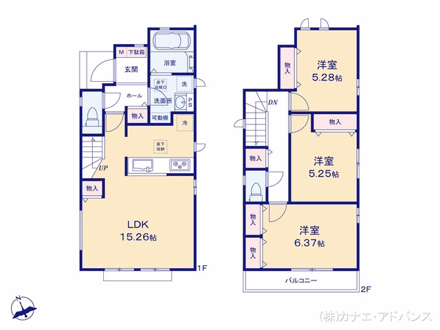 市川市国府台4丁目（戸建）A 間取図