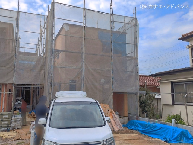市川市曽谷2丁目（戸建）01 上棟