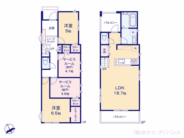 市川市曽谷2丁目（戸建）01 間取図