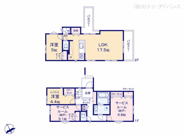 市川市曽谷2丁目（戸建）03 間取図