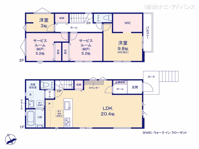 市川市宮久保6丁目（戸建）01 間取図