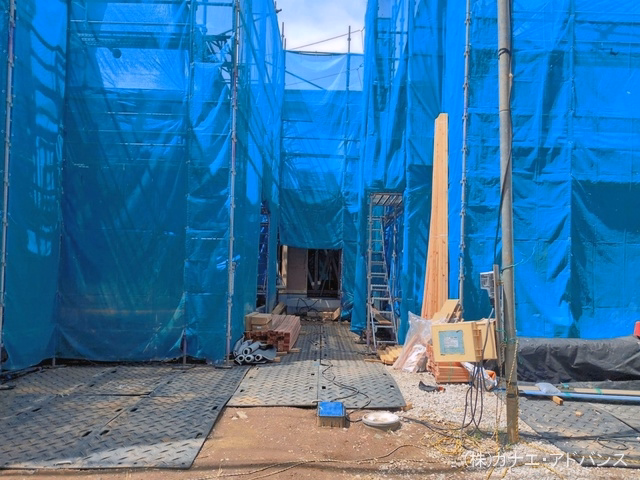 新築戸建て 市川市宮久保8期 2号棟 上棟