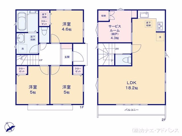 市川市八幡6丁目（戸建）03 間取図