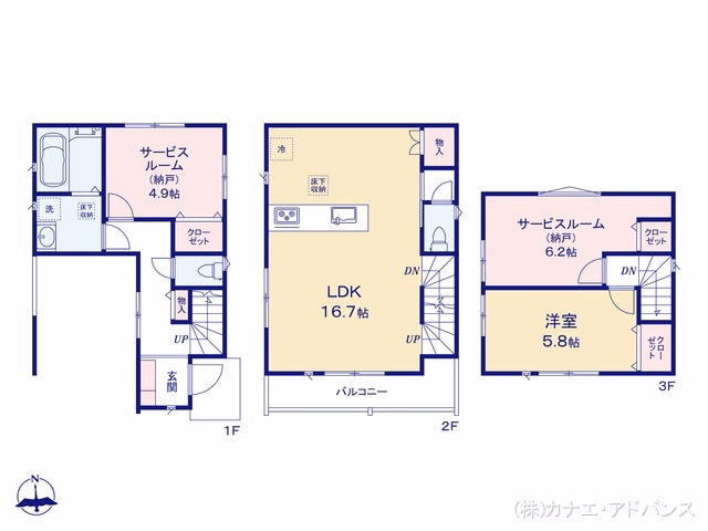 市川市市川3丁目(戸建)01 間取図