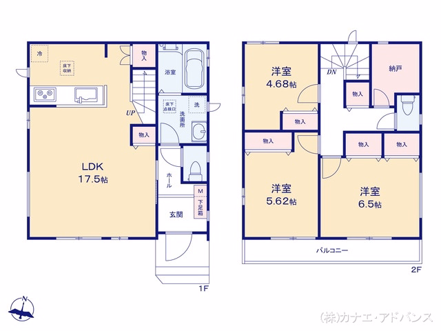 市川市宮久保1丁目(戸建)B 間取図
