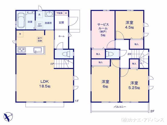 市川市本北方2丁目（戸建）A 間取図