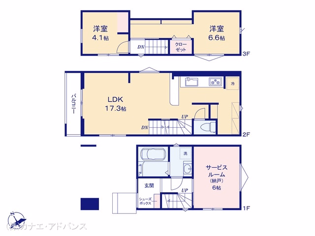 市川市大洲4丁目（戸建）03 間取図