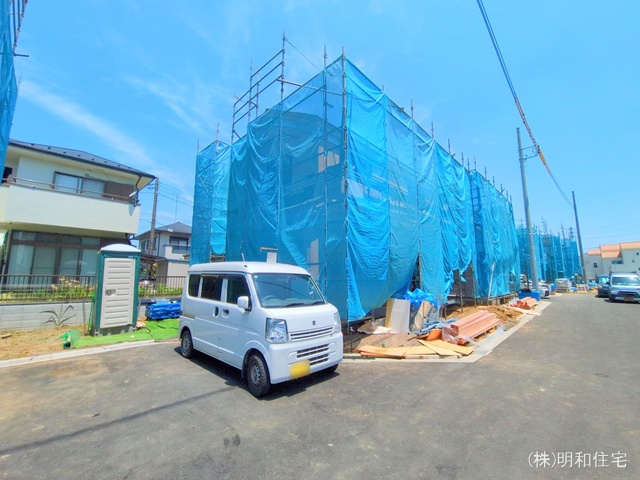 東京都府中市四谷4丁目の新築戸建て上棟写真 2025年6月18日撮影