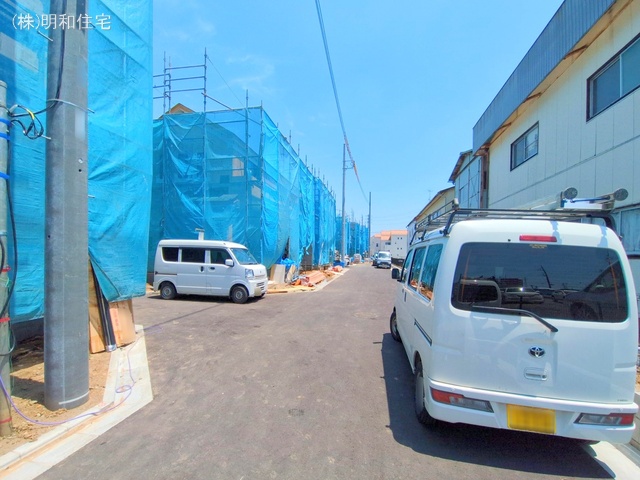 東京都府中市四谷4丁目の新築戸建て上棟写真 2025年6月18日撮影