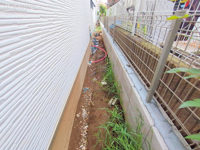 東京都府中市四谷4丁目の新築戸建て外構写真 2025年7月15日撮影
