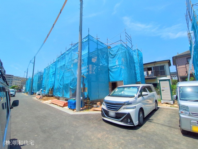 東京都府中市四谷4丁目の新築戸建て上棟写真 2025年6月18日撮影