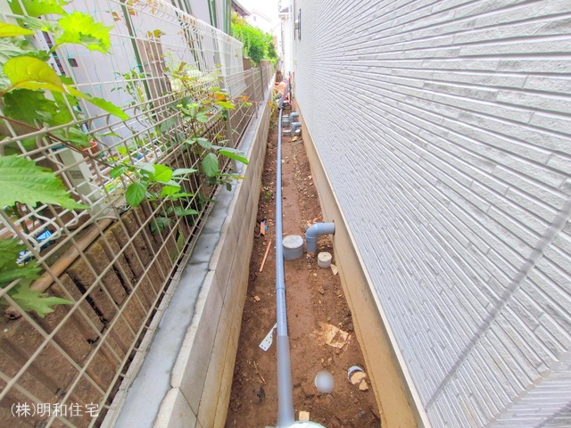 東京都府中市四谷4丁目の新築戸建て外構写真 2025年7月15日撮影